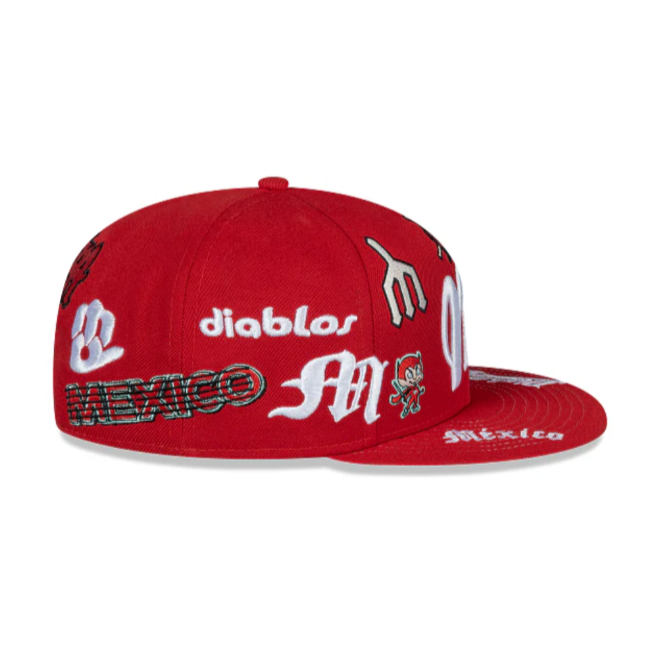 New Era Diablos Rojos All-Over 59Fifty