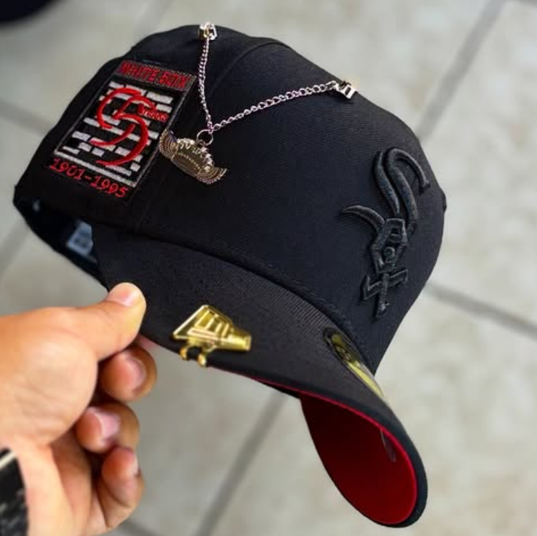 Black Embroidered Cap