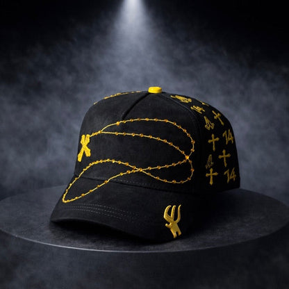 Bible Long Chain Black/Yelllow Cap