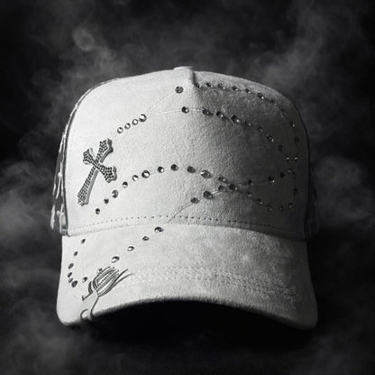 Bible Long Chain White Cap