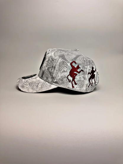 White Velvet Snapback