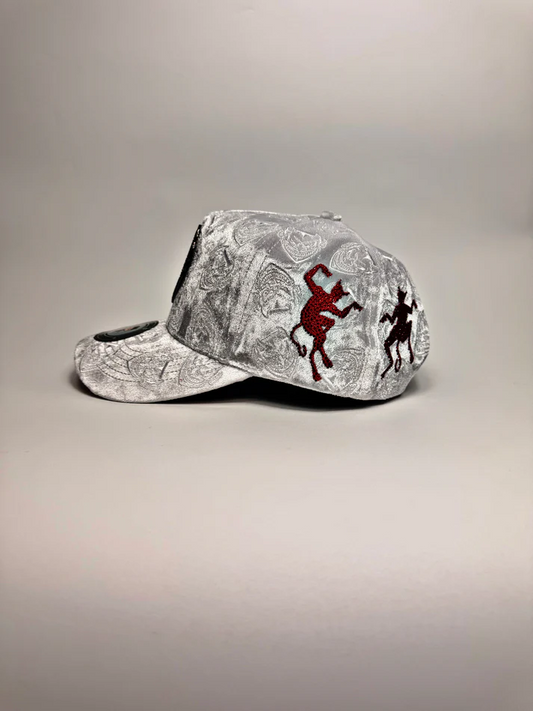 White Velvet Snapback