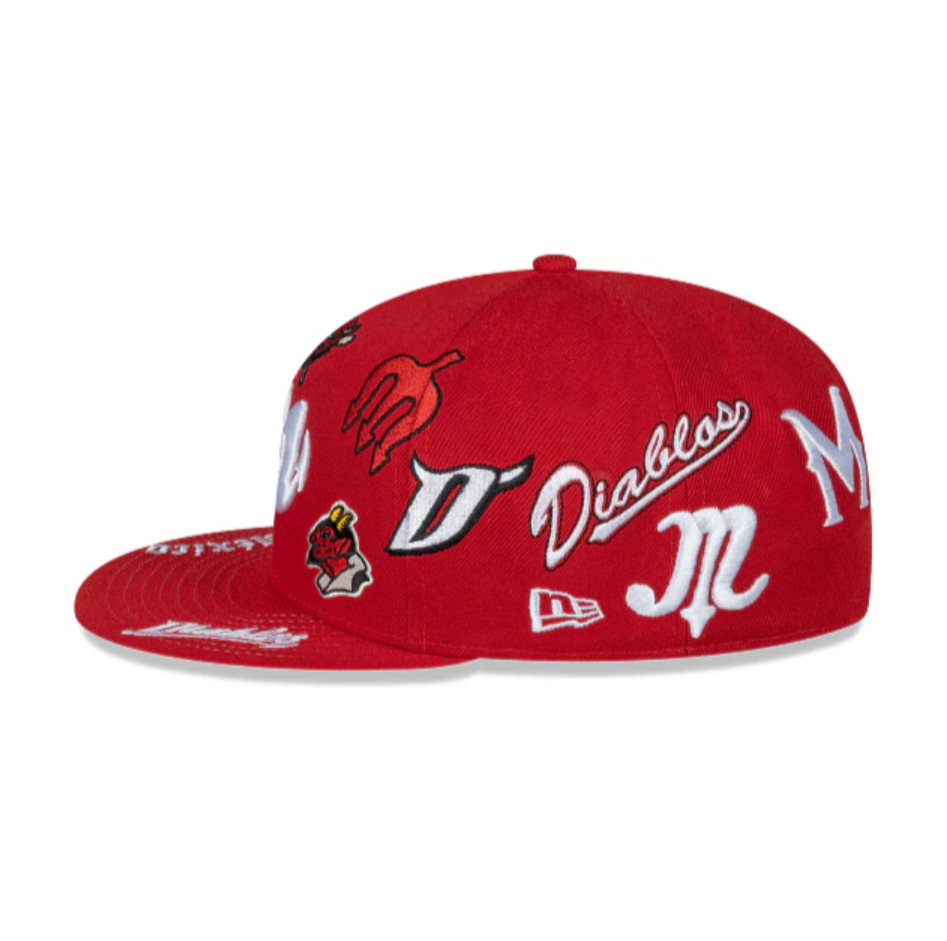 New Era Diablos Rojos All-Over 59Fifty