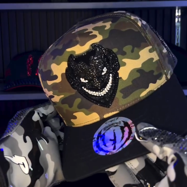 Camo Devil Grin Snapback