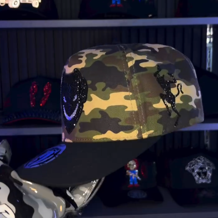 Camo Devil Grin Snapback