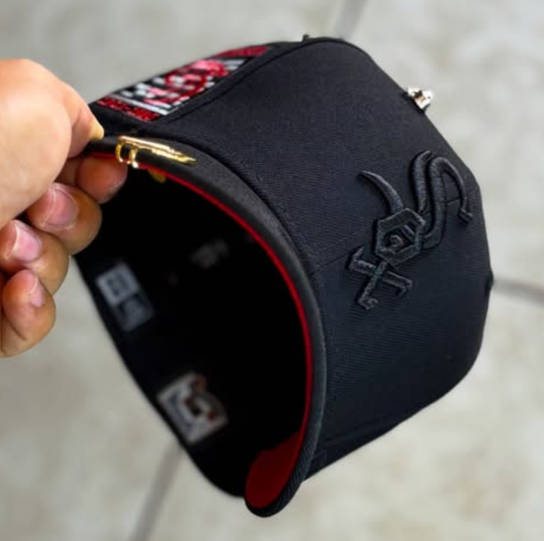 Black Embroidered Cap