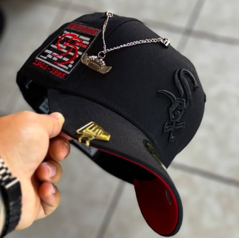 Black Embroidered Cap