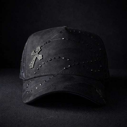 Bible Long Chain Black Cap