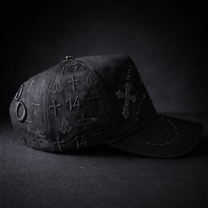 Bible Long Chain Black Cap