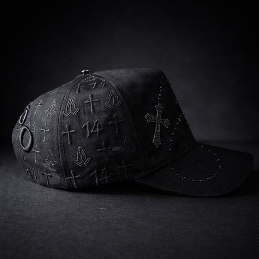 Bible Long Chain Black Cap