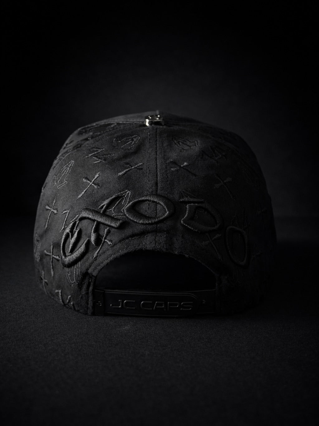 Bible Long Chain Black Cap