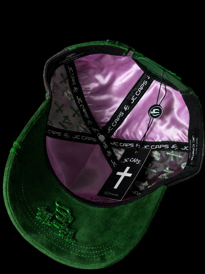 Bible Long Chain Green Cap