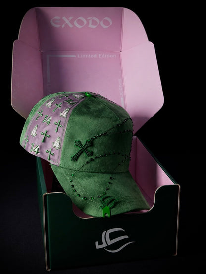 Bible Long Chain Green Cap